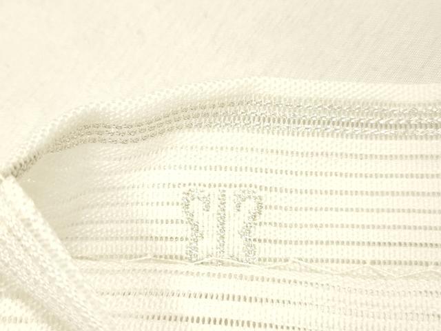 平和屋着物＊夏物 六通柄 京袋帯 横段文 銀糸 DABC8531cm