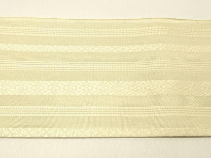 平和屋着物＊夏物　博多織　八寸名古屋帯　献上　丁子色　DABC8533cm