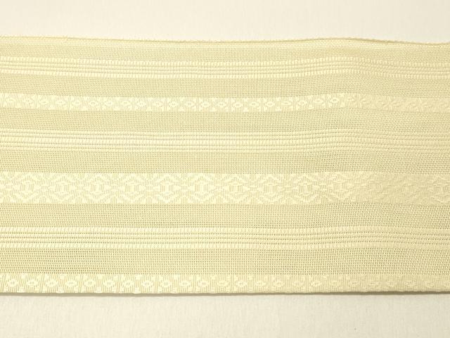 平和屋着物＊夏物　博多織　八寸名古屋帯　献上　丁子色　DABC8533cm