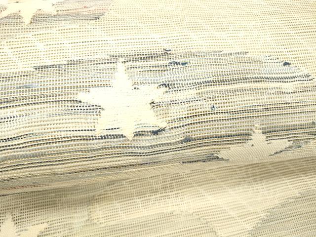 平和屋着物＊夏物 八寸名古屋帯 草花文 正絹 逸品 DABC8539cm