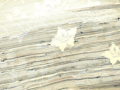 平和屋着物＊夏物 八寸名古屋帯 草花文 正絹 逸品 DABC8539cm