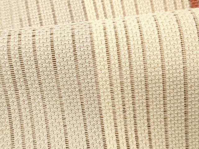 平和屋着物＊夏物 八寸名古屋帯 間道 正絹 逸品 DABC8545cm