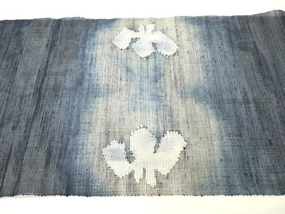 平和屋着物＊夏物 八寸名古屋帯 草花文 正絹 逸品 DABC8548cm