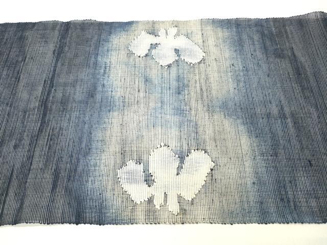 平和屋着物＊夏物 八寸名古屋帯 草花文 正絹 逸品 DABC8548cm