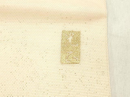 平和屋着物＊夏物 金彩友禅 卓越技能者・名工・和田光正 九寸名古屋帯 草花文 金銀彩 正絹 逸品 DABC8559cm