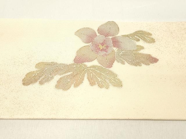 平和屋着物＊夏物 金彩友禅 卓越技能者・名工・和田光正 九寸名古屋帯 草花文 金銀彩 正絹 逸品 DABC8559cm