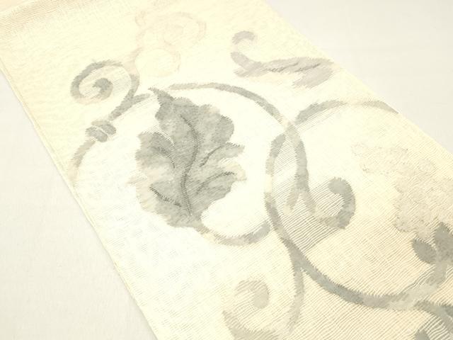 平和屋着物＊夏物 太鼓柄袋帯 葡萄蔦の葉文 金銀糸 正絹 逸品 DABC8560cm