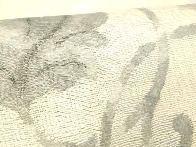 平和屋着物＊夏物 太鼓柄袋帯 葡萄蔦の葉文 金銀糸 正絹 逸品 DABC8560cm