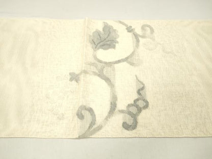 平和屋着物＊夏物 太鼓柄袋帯 葡萄蔦の葉文 金銀糸 正絹 逸品 DABC8560cm