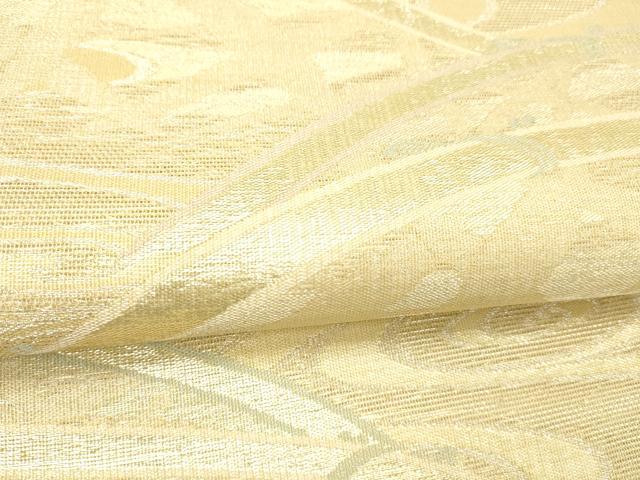 平和屋着物＊夏物 六通柄袋帯 流水籬文 金糸 正絹 逸品 DABC8566cm