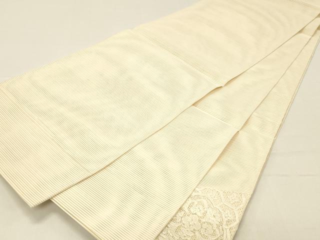 平和屋着物＊夏物　絽綴れ　太鼓柄袋帯　絽刺し　流水吉祥花文　正絹　逸品　DABC8573cm