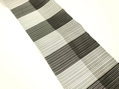 平和屋着物＊夏物 絽綴れ 半幅帯 横段文 正絹 逸品 DABC8574cm