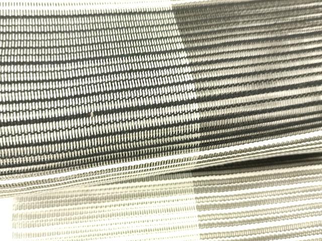 平和屋着物＊夏物 絽綴れ 半幅帯 横段文 正絹 逸品 DABC8574cm