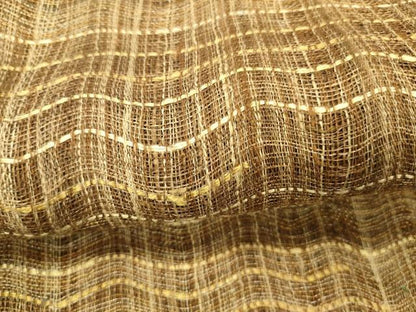 平和屋着物＊夏物 太鼓柄袋帯 櫛織 よろけ縞 金銀糸 正絹 逸品 DABC8577cm