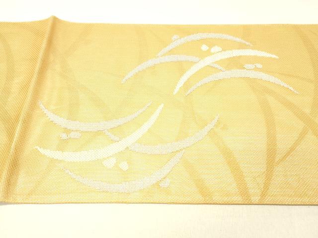 平和屋着物＊夏物 太鼓柄袋帯 露草文 銀糸 正絹 逸品 DABC8578cm