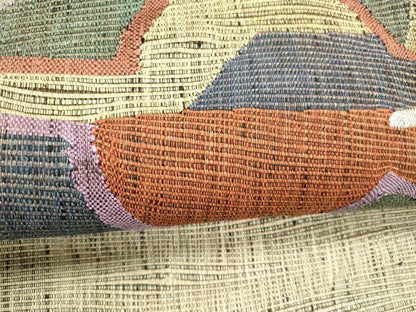 平和屋着物＊夏物 八寸名古屋帯 櫛織 抽象文様 金糸 正絹 逸品 DABC8579cm