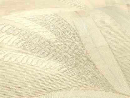 平和屋着物＊夏物 六通柄袋帯 草葉文 金銀糸 正絹 逸品 DABC8581cm