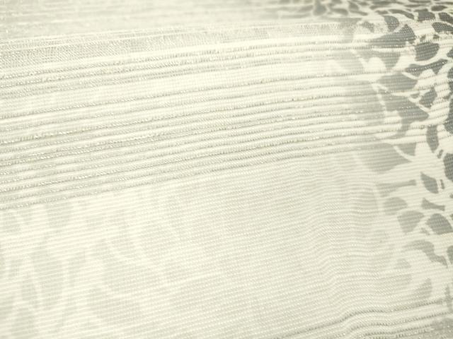 平和屋着物▽全通柄袋帯 スリーシーズン 春夏秋 乱菊 銀糸 正絹 逸品 DABC8588cm