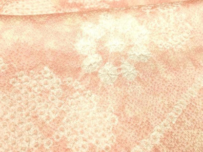 平和屋着物■上質な小紋　絞り　草花文　暈し染め　正絹　逸品　DABC8594cm