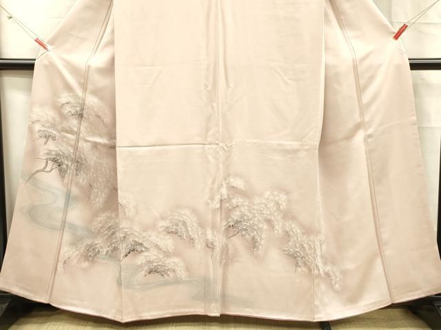 平和屋着物■訪問着　流水松文　暈し染め　松坂屋扱い　正絹　逸品　DABC8597cm