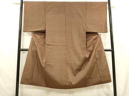 平和屋着物■男性 お召 間道 正絹 逸品 DABC8616cm