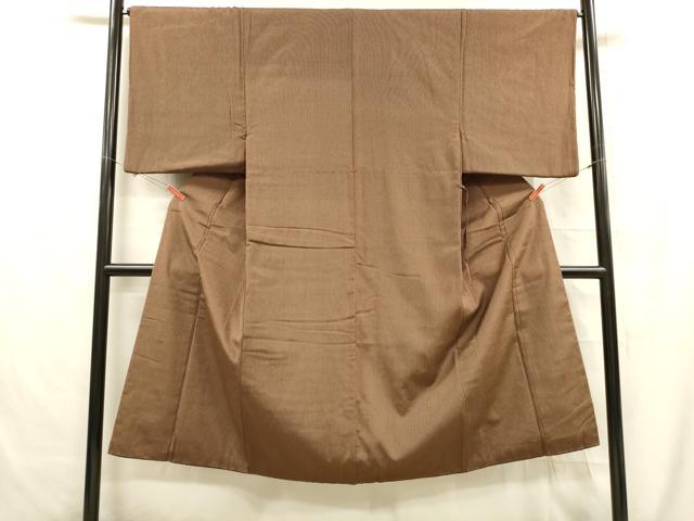 平和屋着物■男性 お召 間道 正絹 逸品 DABC8616cm