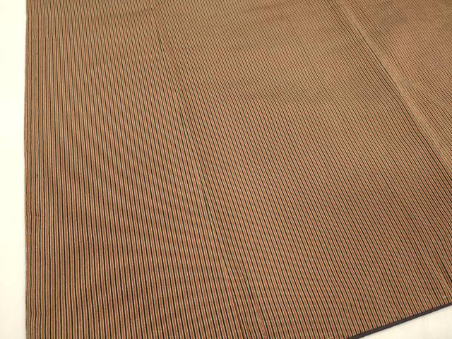 平和屋着物■男性 お召 間道 正絹 逸品 DABC8616cm