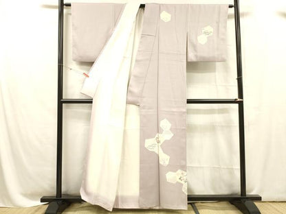 平和屋着物■訪問着 吉祥花松文 正絹 逸品 DABC8617cm