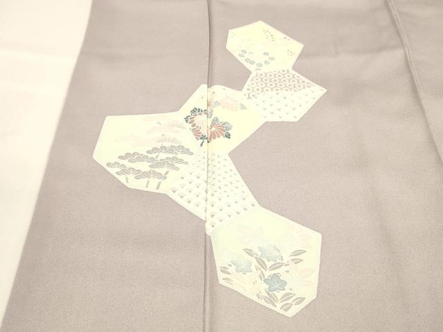 平和屋着物■訪問着 吉祥花松文 正絹 逸品 DABC8617cm