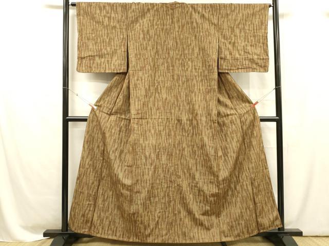 平和屋着物■上質な紬 霞文 正絹 逸品 未使用 DABC8621cm