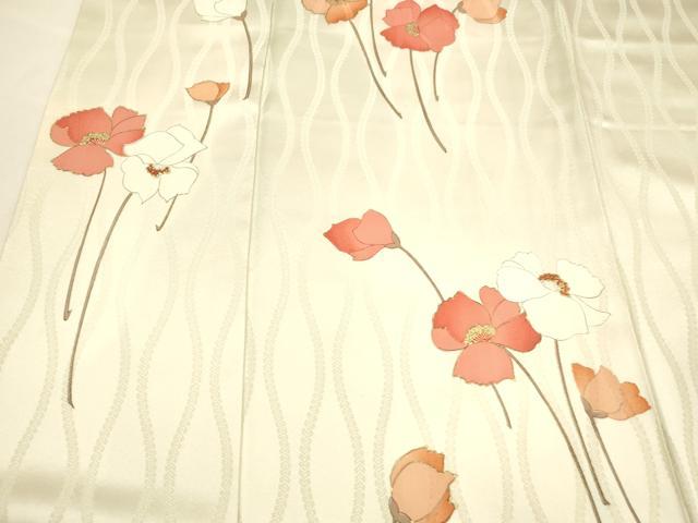 平和屋着物■訪問着 枝花文 金彩 正絹 逸品 DABC8623cm
