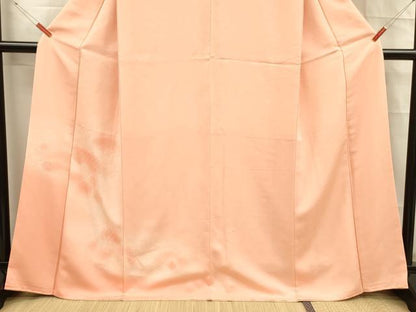 平和屋着物■色留訪問着 流水草花文 暈し染め 正絹 逸品 DABC8624cm
