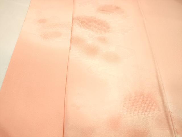 平和屋着物■色留訪問着 流水草花文 暈し染め 正絹 逸品 DABC8624cm