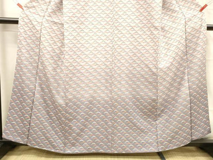 平和屋着物■訪問着 雪芝文 暈し染め 金彩 正絹 逸品 DABC8627cm
