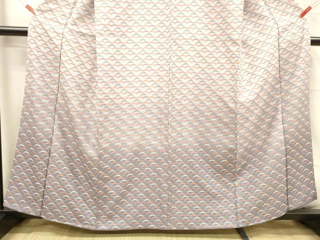 平和屋着物■訪問着 雪芝文 暈し染め 金彩 正絹 逸品 DABC8627cm