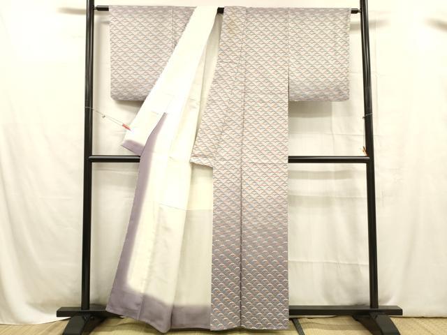 平和屋着物■訪問着 雪芝文 暈し染め 金彩 正絹 逸品 DABC8627cm