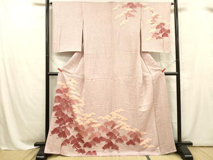 平和屋着物■訪問着 松文 正絹 逸品 DABC8628cm