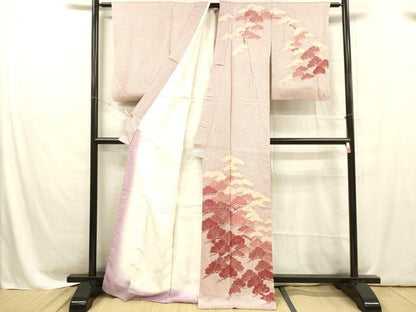 平和屋着物■訪問着 松文 正絹 逸品 DABC8628cm