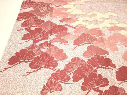平和屋着物■訪問着 松文 正絹 逸品 DABC8628cm