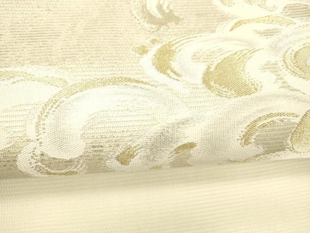 平和屋着物＊夏物 九寸名古屋帯 立波文 金銀糸 正絹 逸品 DABC8630cm