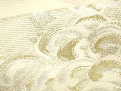 平和屋着物＊夏物 九寸名古屋帯 立波文 金銀糸 正絹 逸品 DABC8630cm