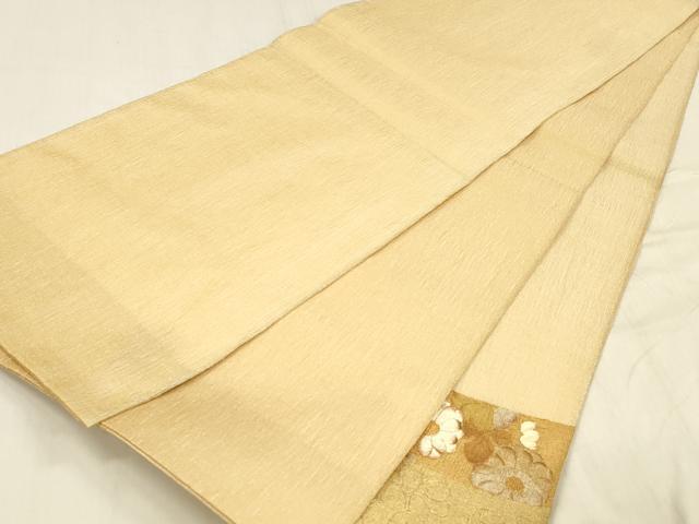 平和屋着物＊夏物 太鼓柄袋帯 舞花文 金銀彩 正絹 逸品 DABC8635cm
