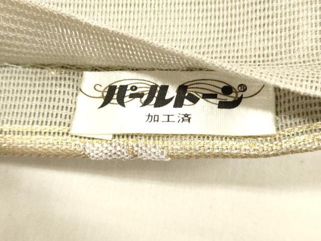 平和屋着物＊夏物 六通柄袋帯 舞蝶葡萄蔦の葉文 藤花房 金銀糸 正絹 逸品 DABC8640cm