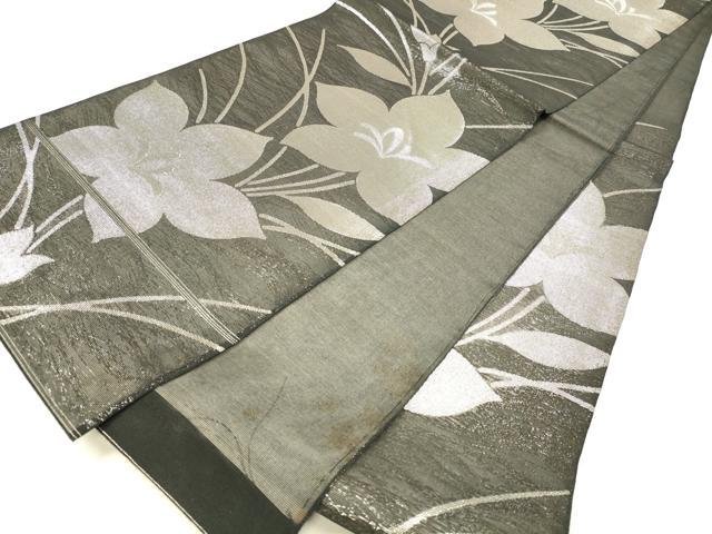 平和屋着物＊夏物　六通柄袋帯　流水文　銀糸　正絹　逸品　DAAX8970cm 平和屋着物＊夏物 六通柄袋帯 流水文 金銀糸 正絹 逸品 DAAX0500cmの