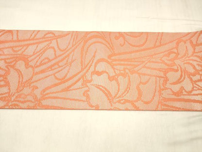 平和屋着物＊夏物 九寸名古屋帯 流水杜若 正絹 逸品 DABC8654cm