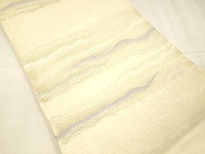 平和屋着物＊夏物 六通柄袋帯 流水文 金銀糸 正絹 逸品 DABC8658cm
