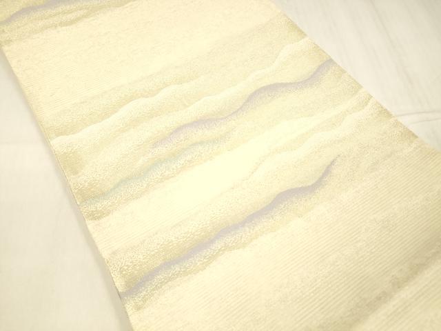 平和屋着物＊夏物 六通柄袋帯 流水文 金銀糸 正絹 逸品 DABC8658cm