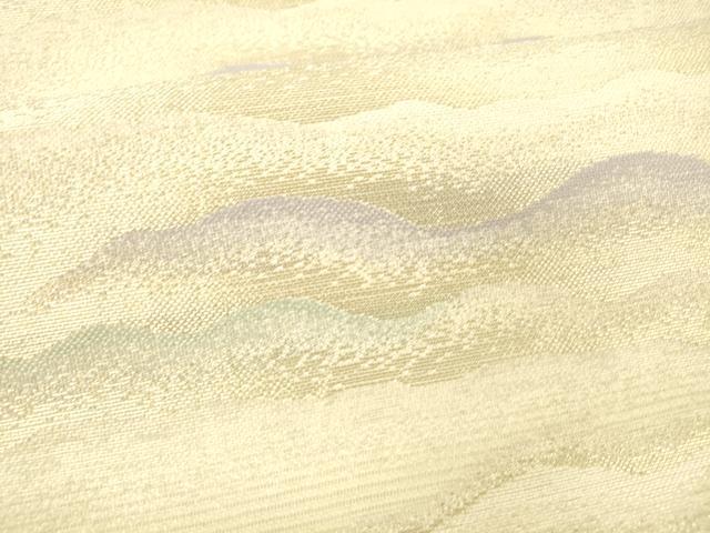 平和屋着物＊夏物 六通柄袋帯 流水文 金銀糸 正絹 逸品 DABC8658cm