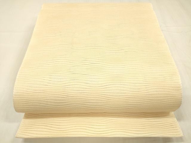 平和屋着物＊夏物 八寸名古屋帯 よろけ縞 DABC8660cm