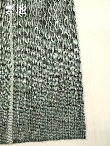 平和屋着物＊夏物 八寸名古屋帯 よろけ縞 正絹 逸品 DABC8661cm